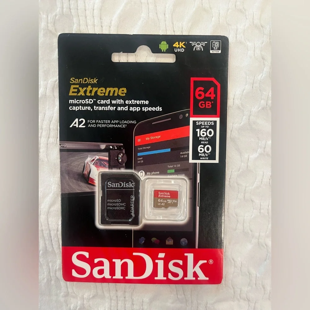 SanDisk Extreme microsSD card - 64 GB